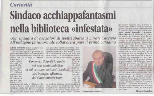 Sabato 26 Marzo 2011 Articolo